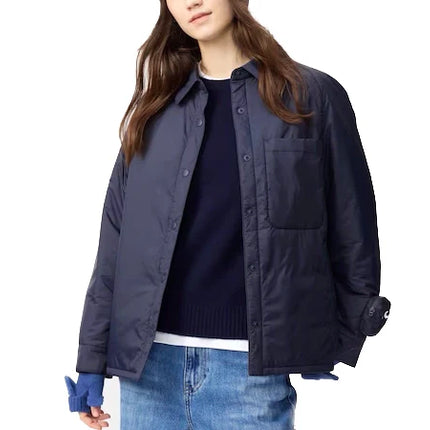 Uniqlo Women's Pufftech Shirt Jacket 69 Navy