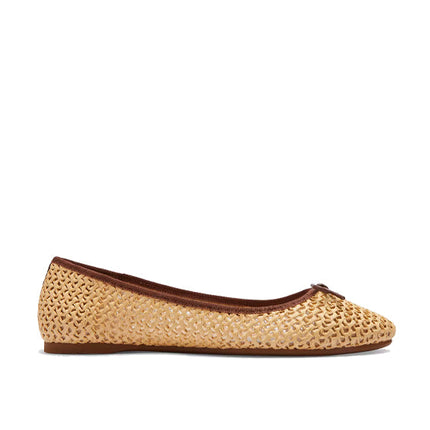 Coach Women's Abigail Flat Natural/Saddle