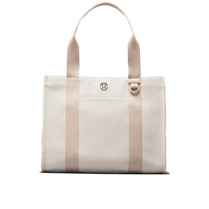 lululemon Unisex Two Tone Canvas Tote Bag 10L Mojave Tan/Light Ivory