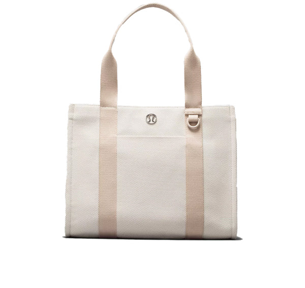 lululemon Unisex Two Tone Canvas Tote Bag 10L Mojave Tan/Light Ivory