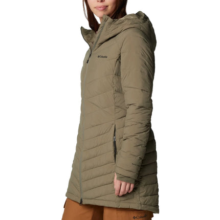 Columbia Women's Joy Peak II Mid Hooded Jacket Stone Green