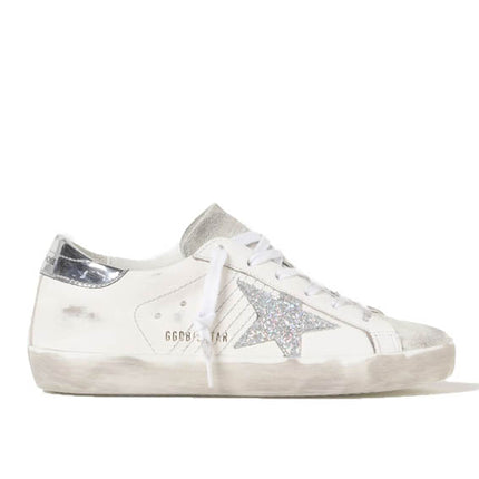 Golden Goose Women's Super Star Sneakers White/Silver/Shine