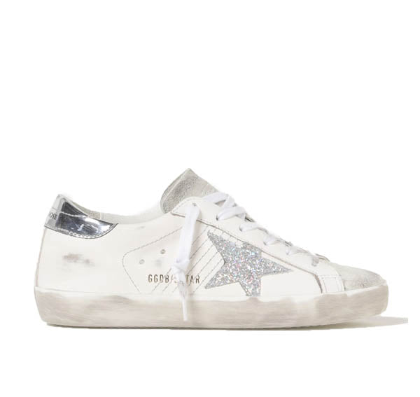 Golden Goose Women's Super Star Sneakers White/Silver/Shine