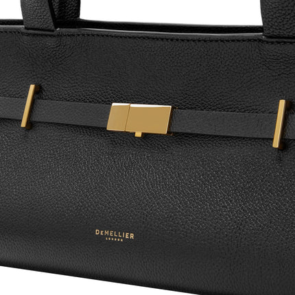 DeMellier London Women's The New York Shoulder Black Small Grain