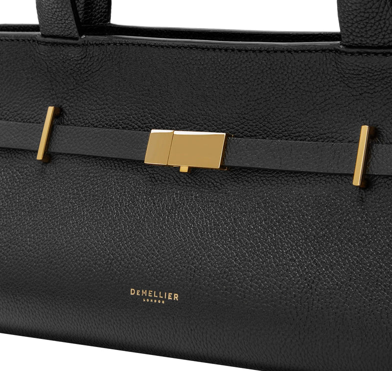 DeMellier London Women's The New York Shoulder Black Small Grain