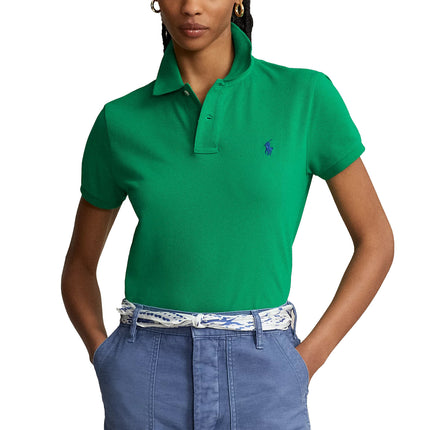 Polo Ralph Lauren Women's Classic Fit Mesh Polo Shirt Billiard