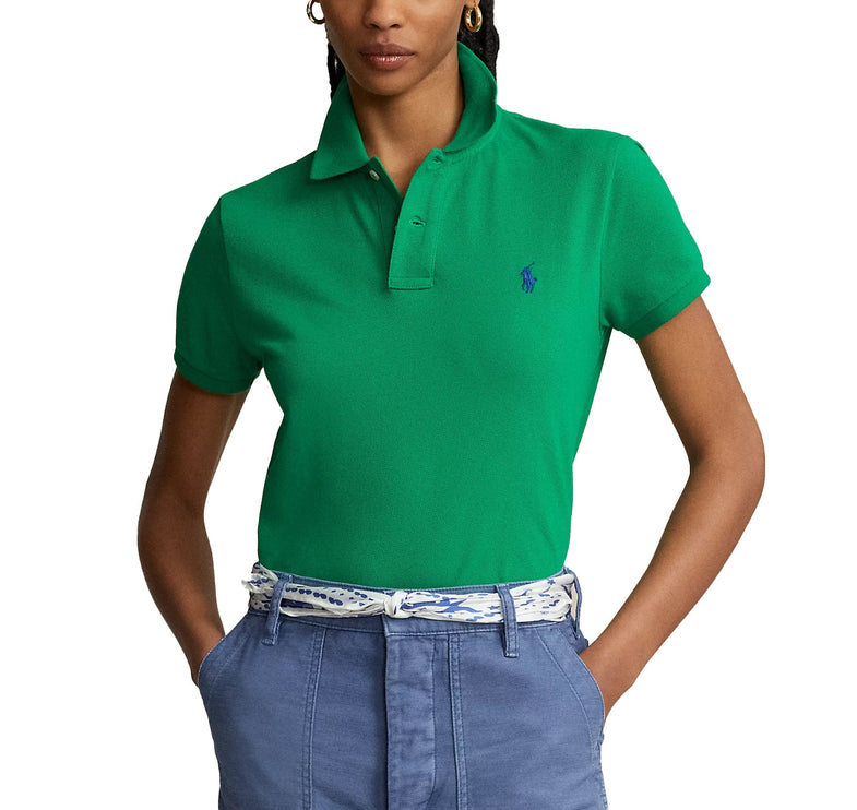 Polo Ralph Lauren Women's Classic Fit Mesh Polo Shirt Billiard