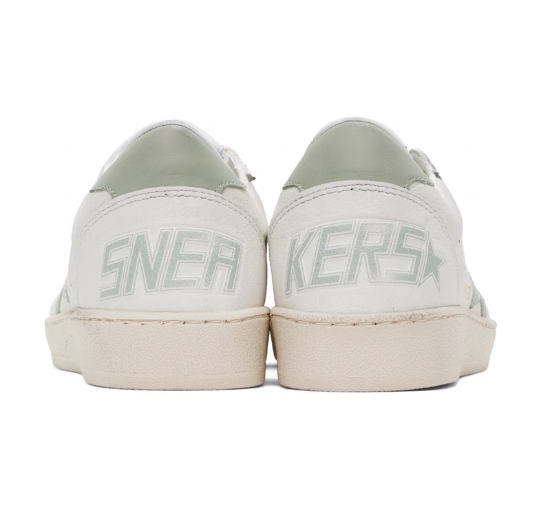 Golden Goose Women's Ball Star Sneakers White/Aqua Grey