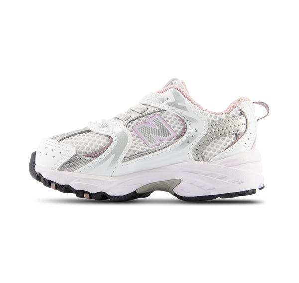 New Balance Toddler's 530 White with Mid Century Pink IZ530GK