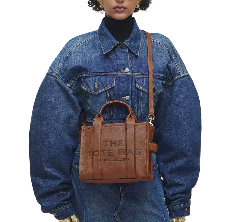 Marc Jacobs Women's The Leather Small Tote Bag Argan Oil