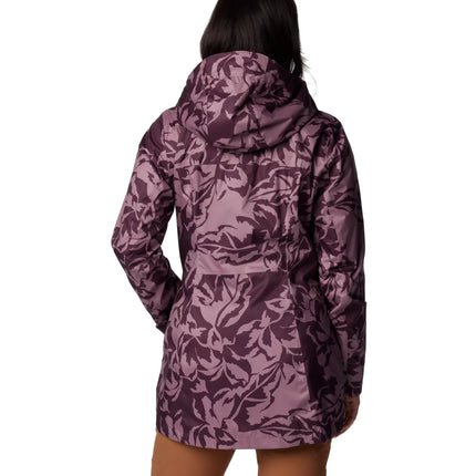 Columbia Women's Splash A Little III Printed Jacket Moonvista Leafall Print